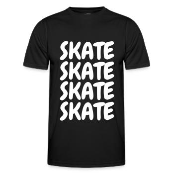 Patin - T-shirt sport Homme - noir - Devant - AI Model Male 178 dark (178cm)