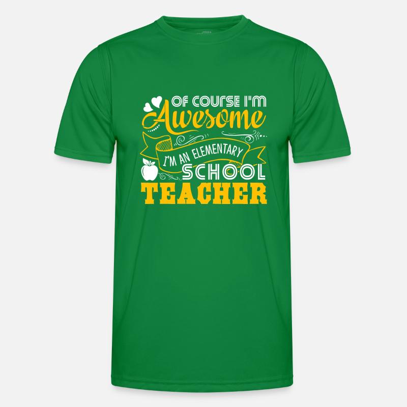 Elementary School Teacher Men's Functional T-Shirt