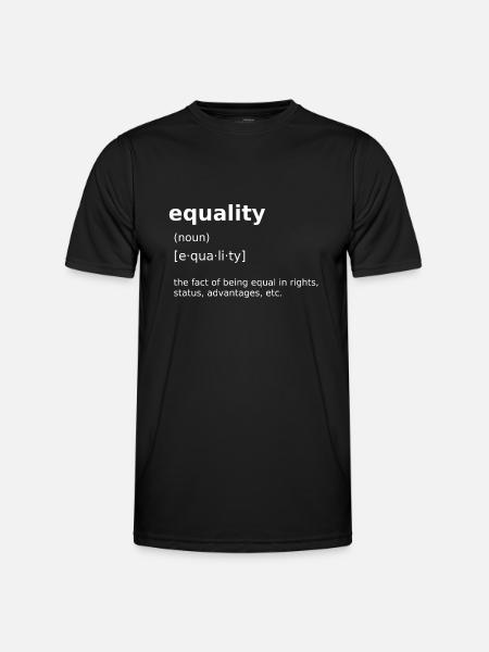 Égalité - T-shirt sport Homme - noir