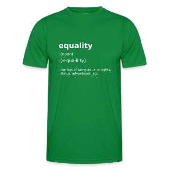 Égalité - T-shirt sport Homme - vert - Devant - AI Model Male 178 dark (178cm)