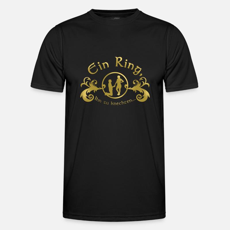 Ein Ring - Männer Funktions-T-Shirt - Schwarz