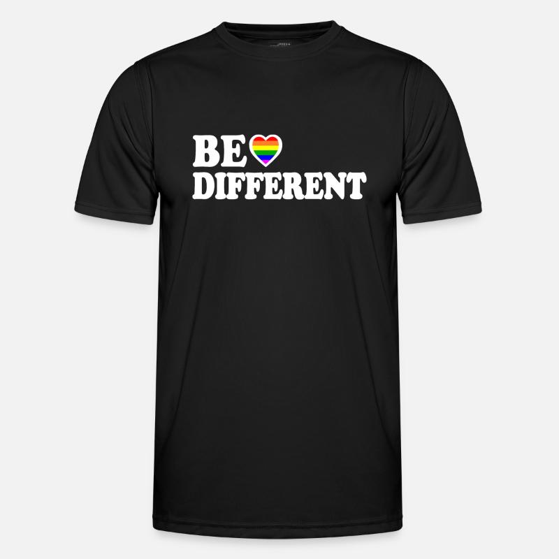 Be different - Männer Funktions-T-Shirt - Schwarz