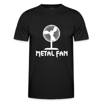 Metal Fan - Men's Functional T-Shirt - black - Front - AI Model Male 178 dark (178cm)