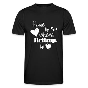 Zuhause in Bottrop - Home is where Bottrop is - Männer Funktions-T-Shirt - Schwarz - Vorne - AI Model Male 178 dark (178cm)