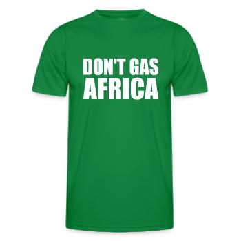 don't gas africa - Männer Funktions-T-Shirt - Kelly Green - Vorne - AI Model Male 178 dark (178cm)