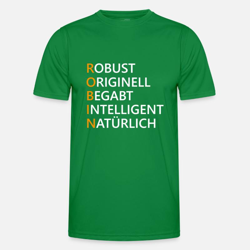Robin Name Geschenk Männer Funktions-T-Shirt