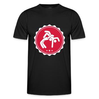 Lutte lutte - T-shirt sport Homme - noir - Devant - AI Model Male 178 dark (178cm)