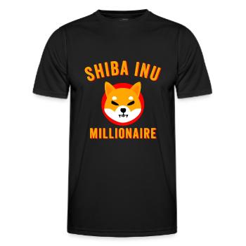 Shiba Inu Token - Shiba inu coin, shib coin, shib - Men's Functional T-Shirt - black - Front - AI Model Male 178 dark (178cm)