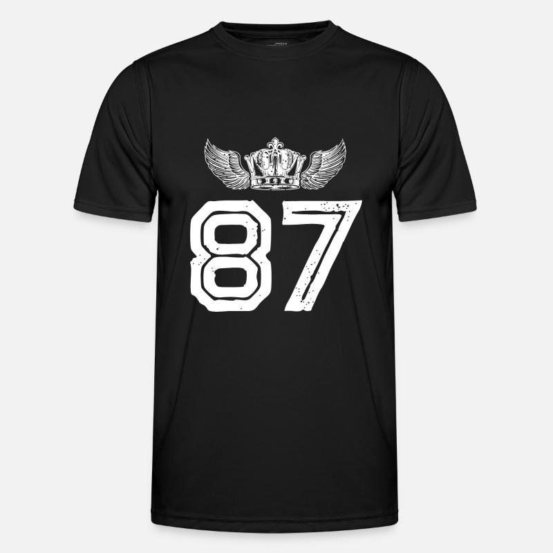 87 Number crown - Men's Functional T-Shirt - black