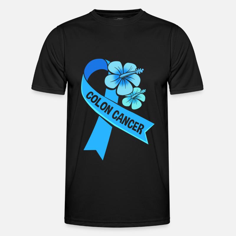 Darm Krebs Dickdarm Männer Funktions-T-Shirt