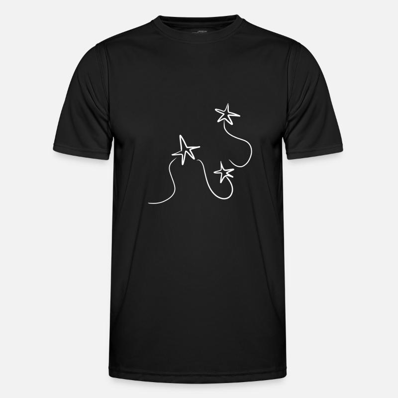star star - Men's Functional T-Shirt - black
