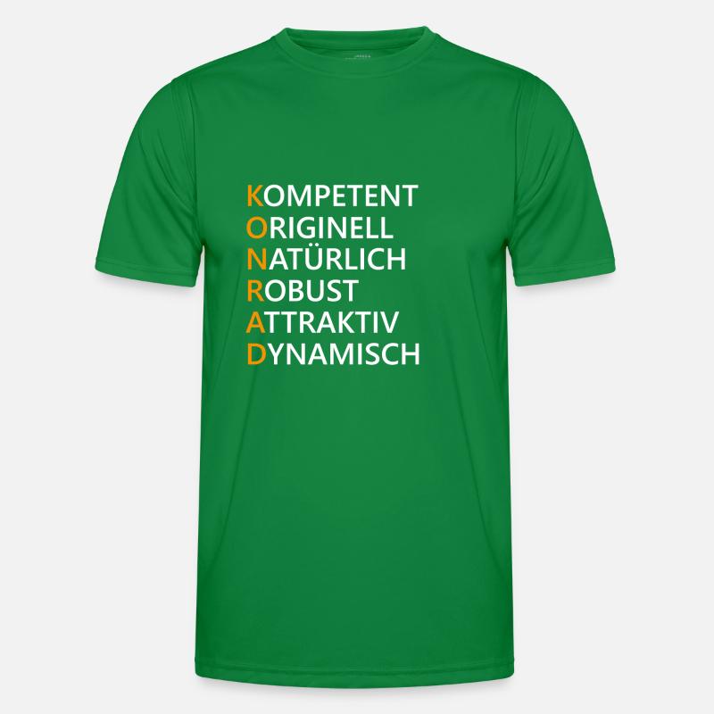 Konrad Name Geschenk Männer Funktions-T-Shirt