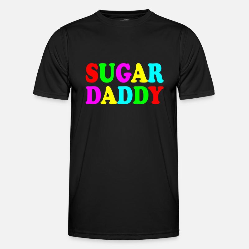 Sugar daddy - Männer Funktions-T-Shirt - Schwarz