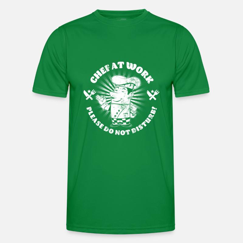 Chefkoch bei der Arbeit Männer Funktions-T-Shirt
