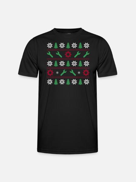 Tools Ugly Christmas - Men's Functional T-Shirt - black