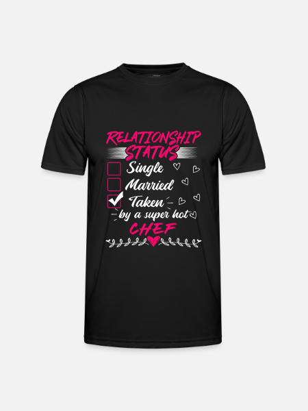 Funny His and Her Gift Idea Chef Relationship - Men's Functional T-Shirt - black