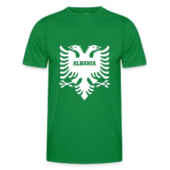 albania Albanian Eagle - Men's Functional T-Shirt - kelly green - Front - AI Model Male 178 dark (178cm)