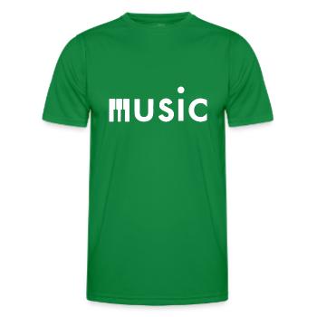music - Männer Funktions-T-Shirt - Kelly Green - Vorne - AI Model Male 178 dark (178cm)