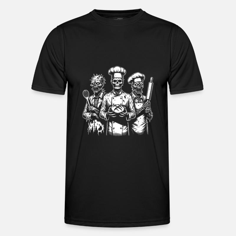 Baking Dead - backende Zombies - Men's Functional T-Shirt - black