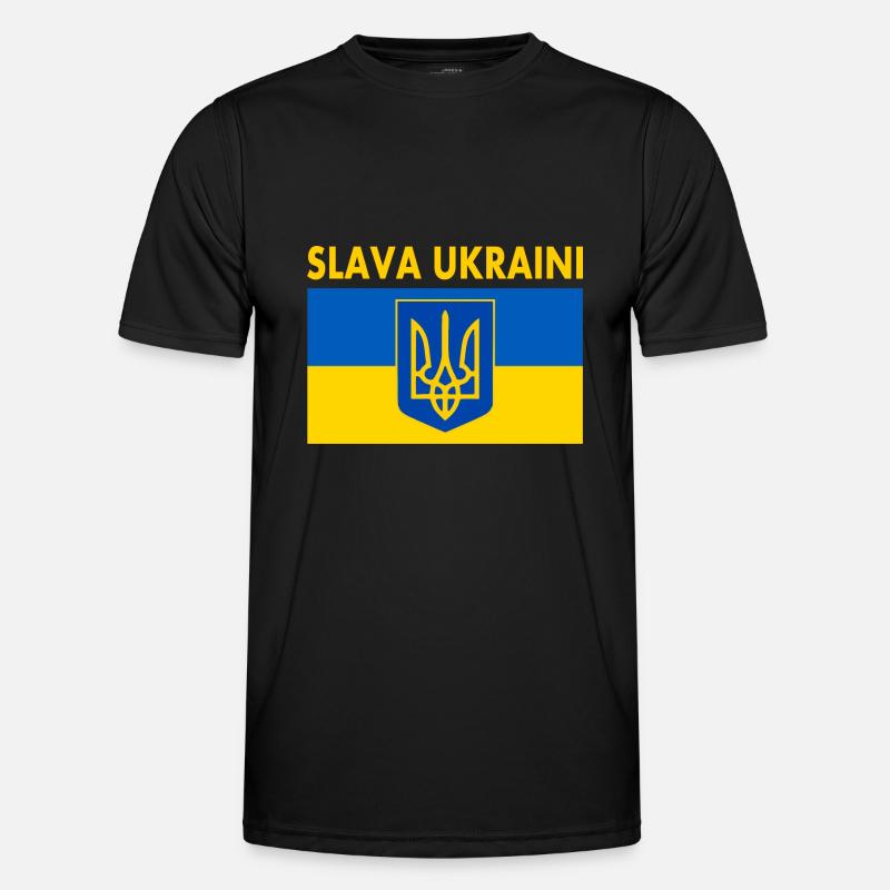 Slava ukraini - Men's Functional T-Shirt - black