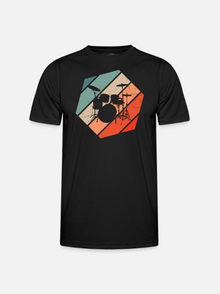 Drummer Drummer Drumming Drums - Men's Functional T-Shirt - black