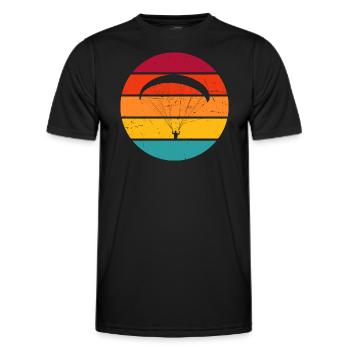 Parapente Parapente Parapente - T-shirt sport Homme - noir - Devant - AI Model Male 178 dark (178cm)