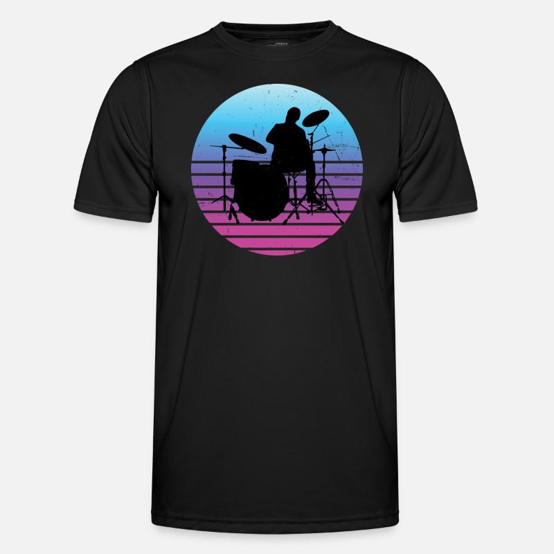 Drummer Percussionist Drum Kit Drummer Spit Men's Functional T-Shirt