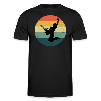Guitar Guitar Player Guitar Electric Guitar - Men's Functional T-Shirt - black - Front - AI Model Male 178 dark (178cm)