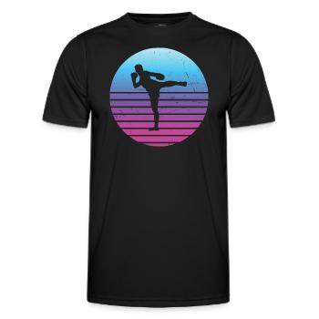 Hommes Femmes Muay Thai Boxe Thaï Thaï Thaï - T-shirt sport Homme - noir - Devant - AI Model Male 178 dark (178cm)