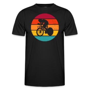 Roadbike Rennrad Rennradfahrer Rennradfahren - Männer Funktions-T-Shirt - Schwarz - Vorne - AI Model Male 178 dark (178cm)