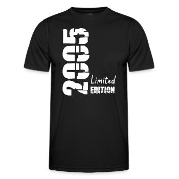 2005 limited - Geboren 2005 - 18 Jahre Fun Lustig - Männer Funktions-T-Shirt - Schwarz - Vorne - AI Model Male 178 dark (178cm)