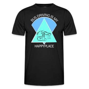 Bus Bus Driver School Bus Bus Bus Driver - Men's Functional T-Shirt - black - Front - AI Model Male 178 dark (178cm)