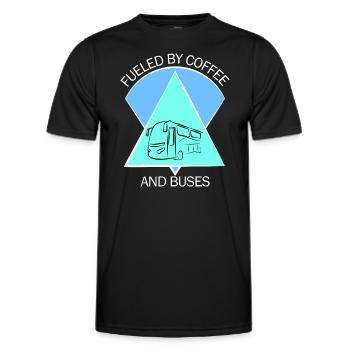 Bus Bus Driver School Bus Bus Bus Driver - Men's Functional T-Shirt - black - Front - AI Model Male 178 dark (178cm)