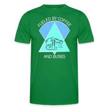 Bus Busfahrer Schulbus Autobus Busfahrerin - Männer Funktions-T-Shirt - Kelly Green - Vorne - AI Model Male 178 dark (178cm)