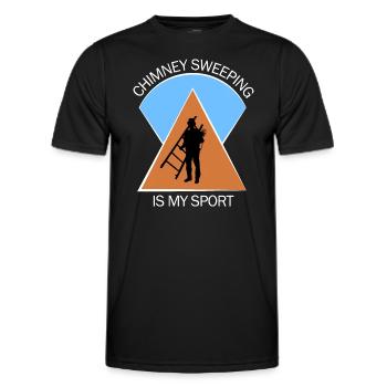 Chimney Sweep Chimney Sweep - Men's Functional T-Shirt - black - Front - AI Model Male 178 dark (178cm)