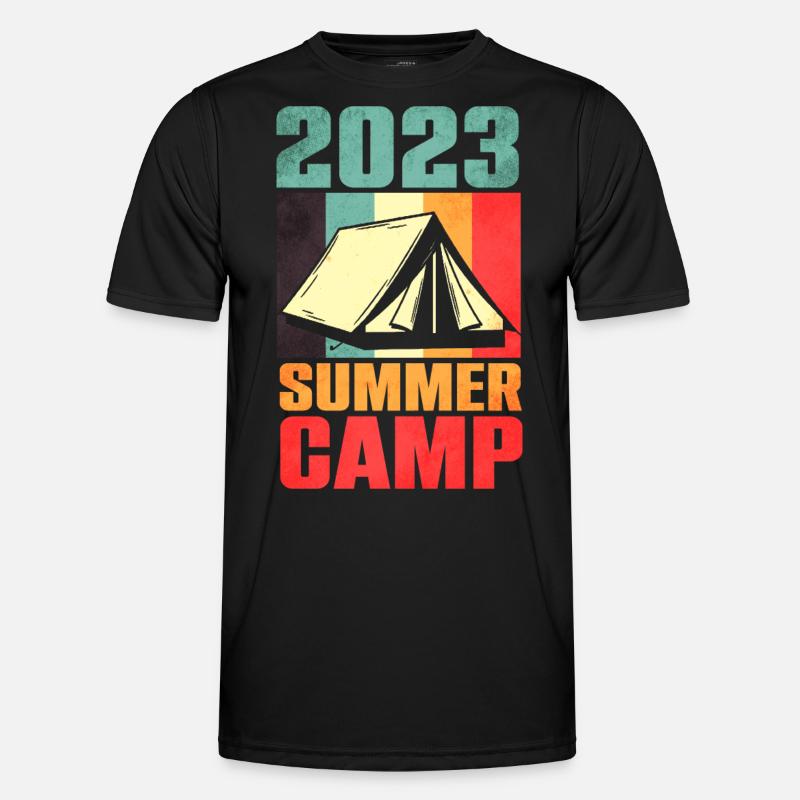 Summer Camp Camping 2023 - Men's Functional T-Shirt - black