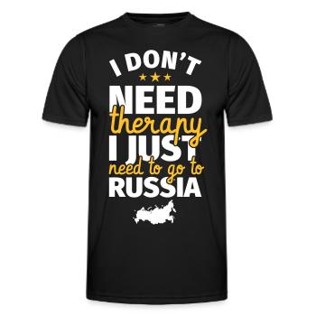 Russland Russe Heimat Russlandliebhaber Geschenk - Männer Funktions-T-Shirt - Schwarz - Vorne - AI Model Male 178 dark (178cm)