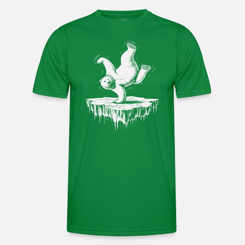 Breakdance Polar Bear Men's Functional T-Shirt