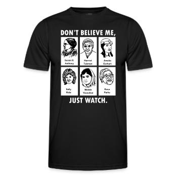 Feminist - Men's Functional T-Shirt - black - Front - AI Model Male 178 dark (178cm)