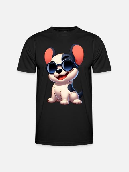 French Bulldog 6 - Men's Functional T-Shirt - black