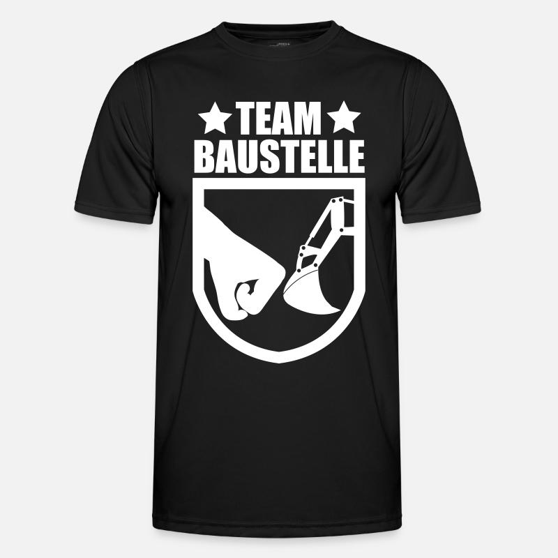 Bagger - Männer Funktions-T-Shirt - Schwarz