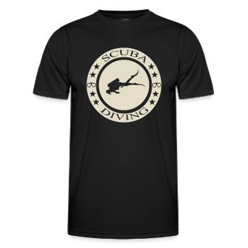 Scuba Diving - Männer Funktions-T-Shirt - Schwarz - Vorne - AI Model Male 178 dark (178cm)
