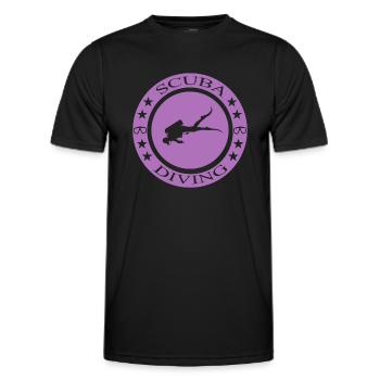 Scuba Diving - Männer Funktions-T-Shirt - Schwarz - Vorne - AI Model Male 178 dark (178cm)