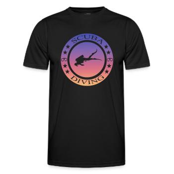 Scuba Diving - Männer Funktions-T-Shirt - Schwarz - Vorne - AI Model Male 178 dark (178cm)