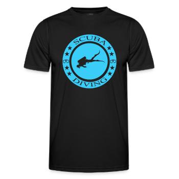 Scuba Diving - Männer Funktions-T-Shirt - Schwarz - Vorne - AI Model Male 178 dark (178cm)