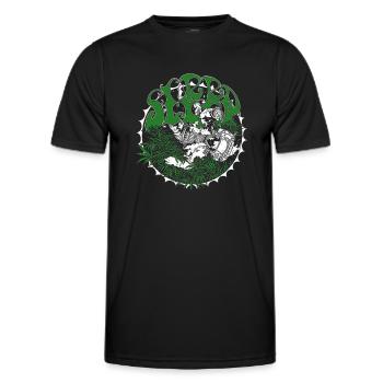 sleep band merch - Men's Functional T-Shirt - black - Front - AI Model Male 178 dark (178cm)