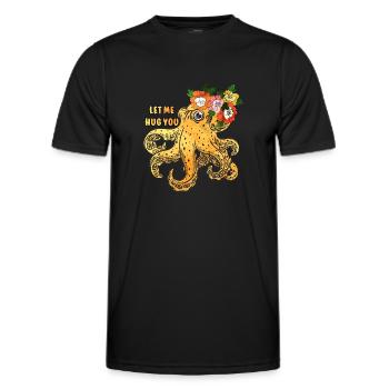 Ocean Sublimation - Men's Functional T-Shirt - black - Front - AI Model Male 178 dark (178cm)