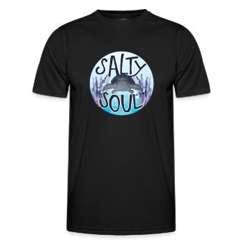 Ocean Sublimation - Men's Functional T-Shirt - black - Front - AI Model Male 178 dark (178cm)