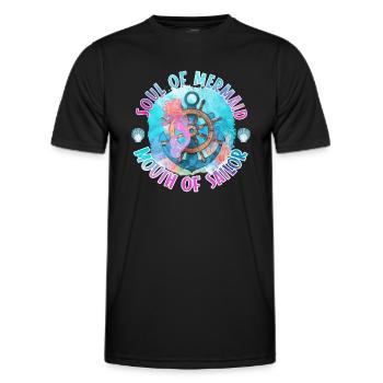 Ocean Sublimation - Men's Functional T-Shirt - black - Front - AI Model Male 178 dark (178cm)