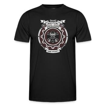 bester Mechaniker der Stadt - Männer Funktions-T-Shirt - Schwarz - Vorne - AI Model Male 178 dark (178cm)